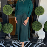 Twist Front Layered Dress