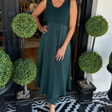 Twist Front Layered Dress