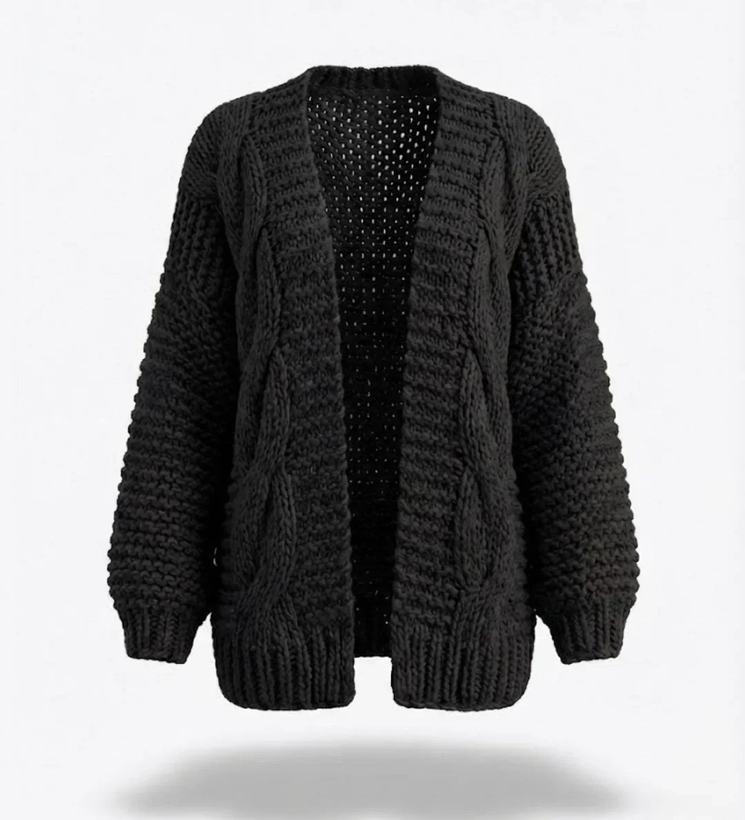 Honorine™ | Chunky Knit Open-Front Cardigan