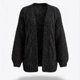 Honorine™ | Chunky Knit Open-Front Cardigan