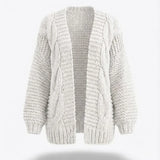 Honorine™ | Chunky Knit Open-Front Cardigan