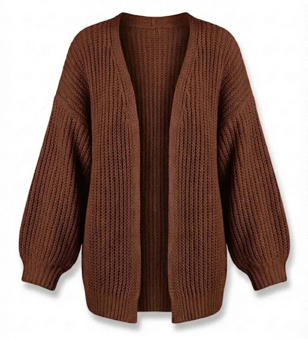 Katya™ | Chunky Knit Oversized Open Cardigan