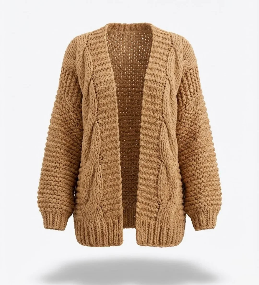 Honorine™ | Chunky Knit Open-Front Cardigan