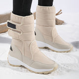 Cassandra™ | Quilted hook-and-loop mid-calf snow boots