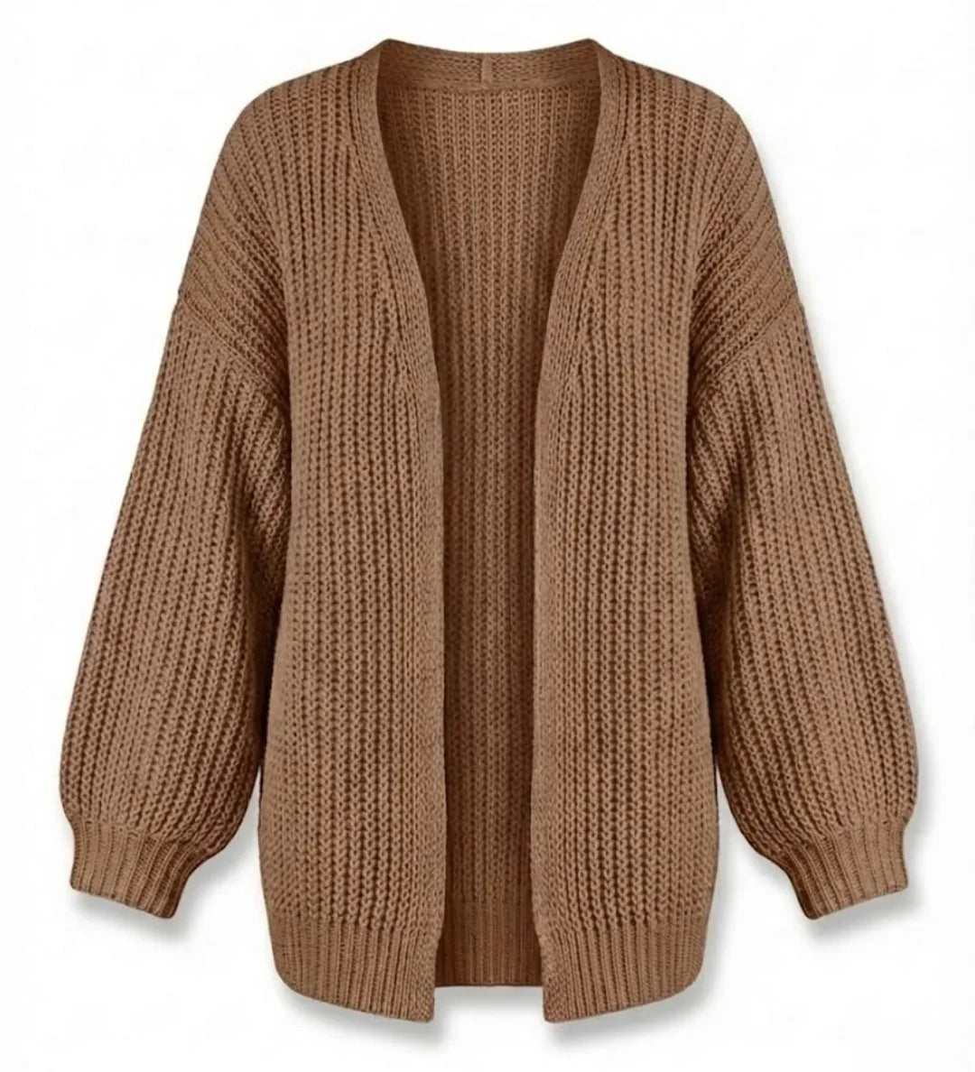 Katya™ | Chunky Knit Oversized Open Cardigan
