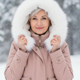Ceridwen™ | Faux-fur hooded drawstring parka coat