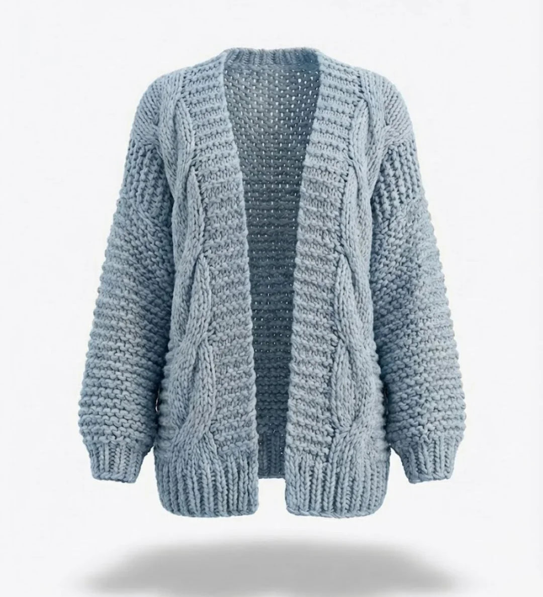 Honorine™ | Chunky Knit Open-Front Cardigan