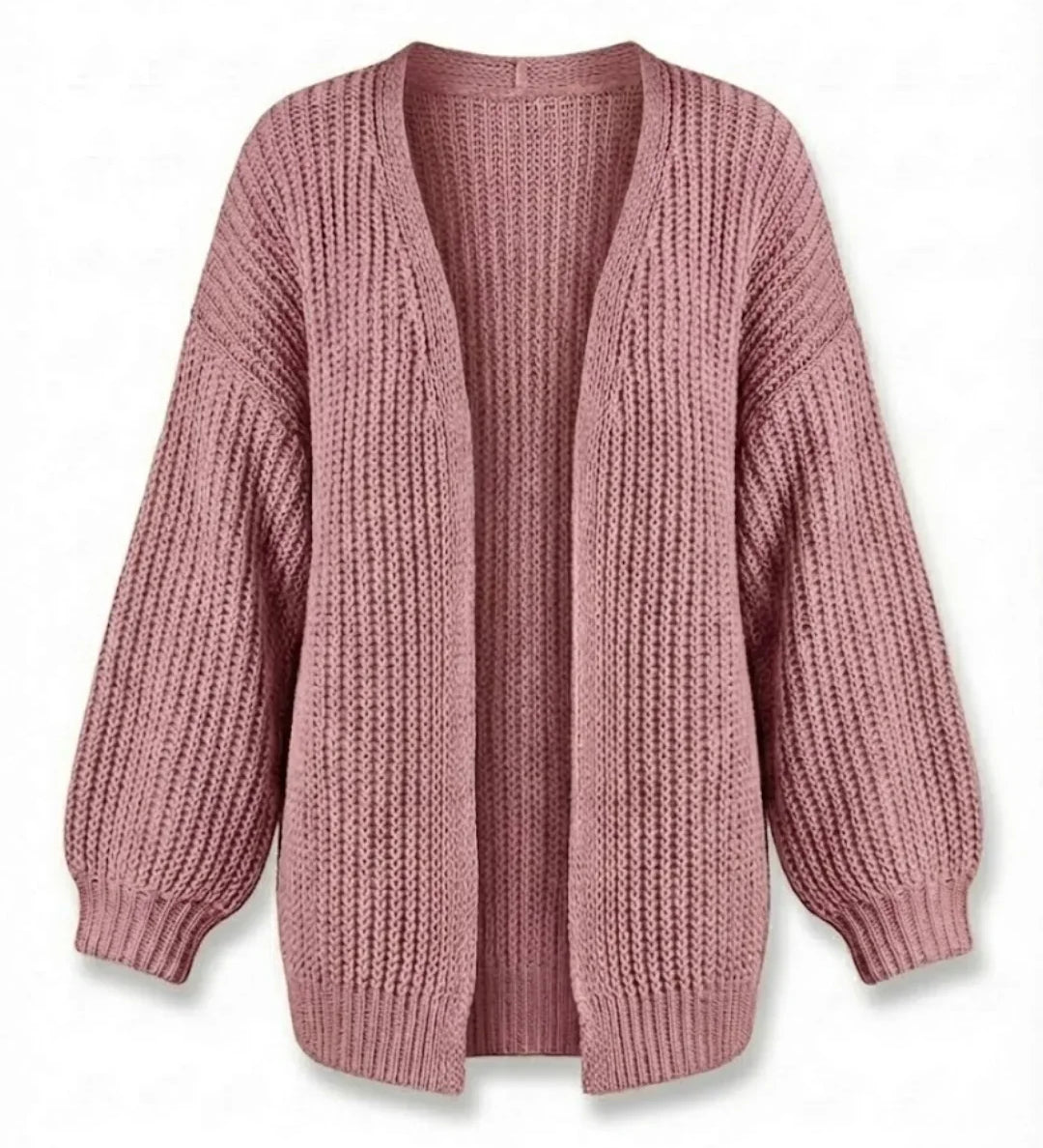 Katya™ | Chunky Knit Oversized Open Cardigan