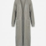 Giada™ | Open-Front Pocket Long Knit Cardigan