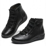 Anatolia™ | Leather-and-suede lace-up high-top ankle boots