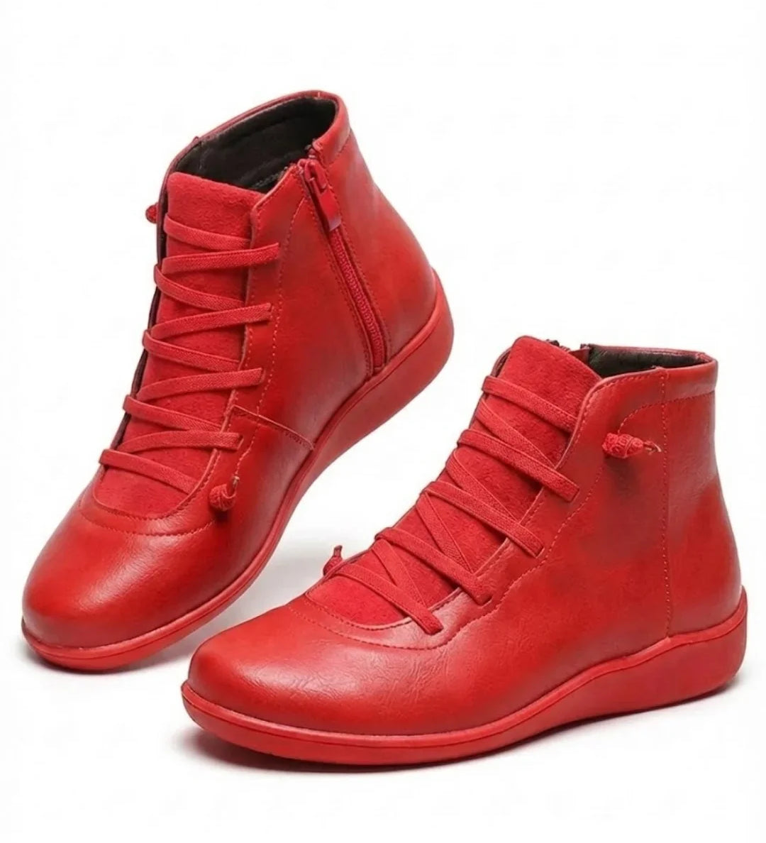 Anatolia™ | Leather-and-suede lace-up high-top ankle boots