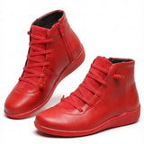 Anatolia™ | Leather-and-suede lace-up high-top ankle boots