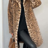 Levia™ | Leopard-print faux-fur coat