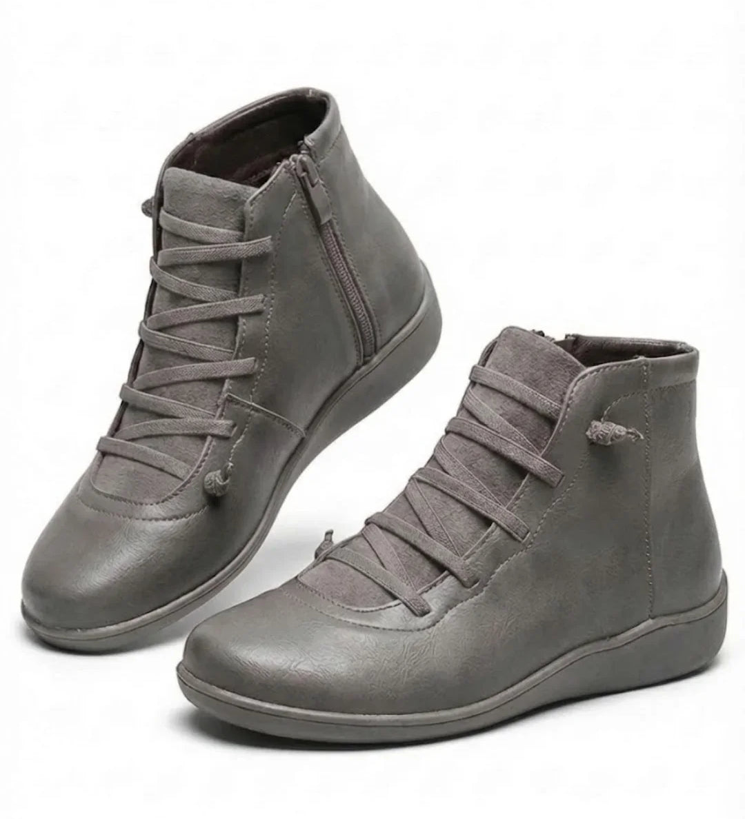 Anatolia™ | Leather-and-suede lace-up high-top ankle boots