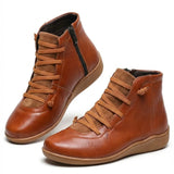 Anatolia™ | Leather-and-suede lace-up high-top ankle boots