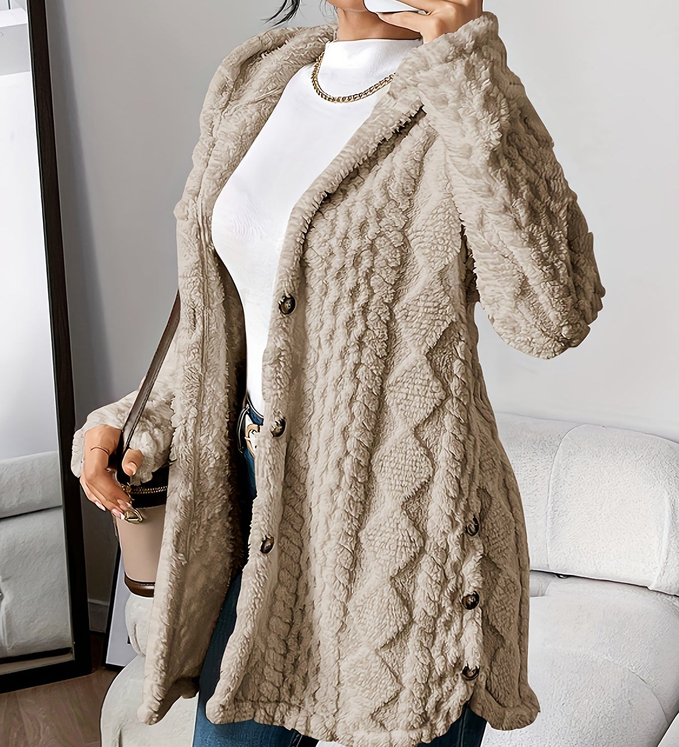 Mel™ | Cozy Hooded Cardigan