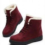 Loretta™ | Lace-Up Fleece-Lined Winter Ankle Boots