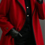 Synthia™ | Long Coat with Shawl Collar
