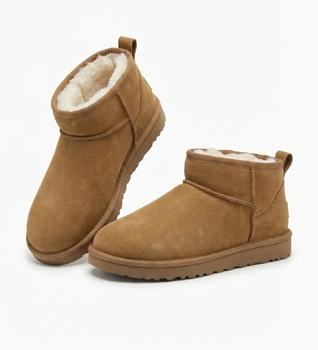 Saskia™ | Plush-Lined Slip-On Ankle Boots