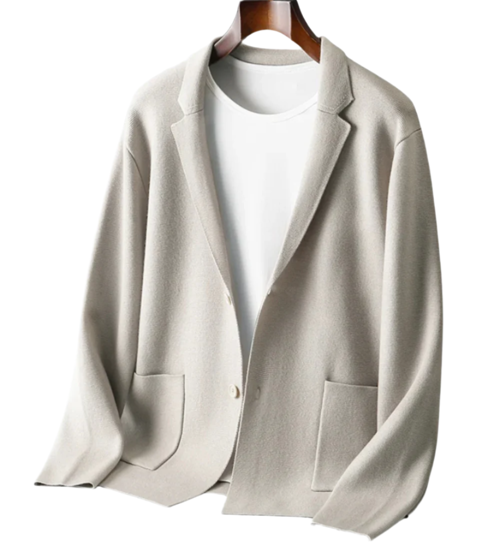 Cashmere Coat Featuring Bacchus-Inspired Buttons