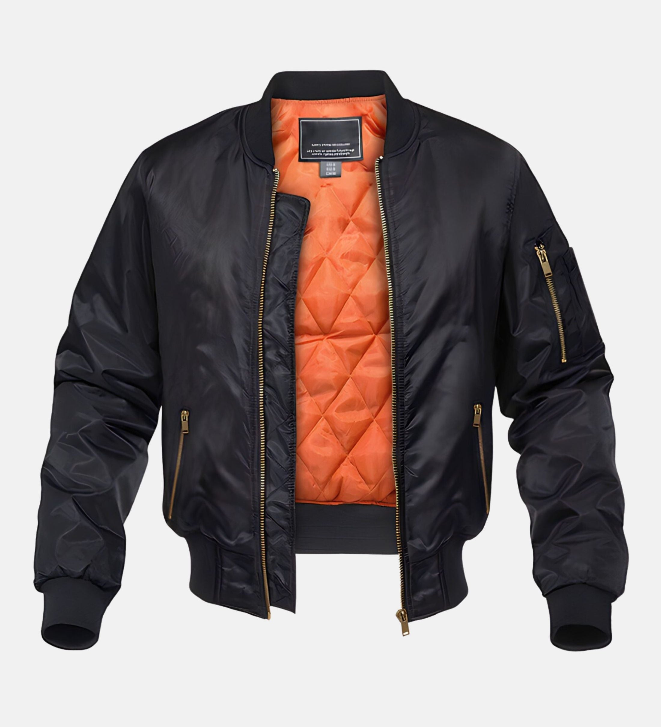 Chic Quilted Bomber Jacket
