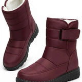 Oksana™ | Quilted hook-and-loop plush-lined snow boots