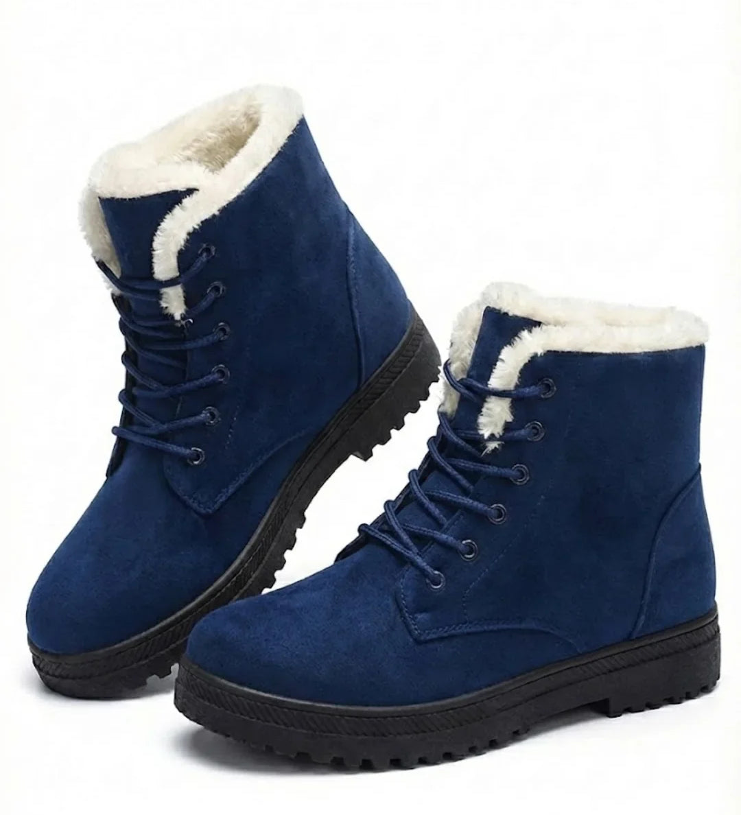 Marietta™ | Lace-Up Fleece-Lined Winter Ankle Boots