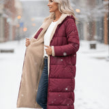 Helena™ | Hooded sherpa-lined puffer coat