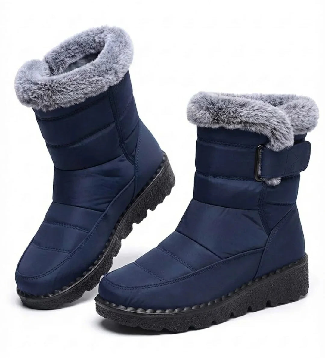 Lysandra™ | Quilted Faux-Fur Lined Winter Boots