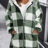 Sarah™ | Oversized Plaid Coat