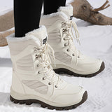 Corisande™ | Plush-lined lug-sole lace-up snow boots