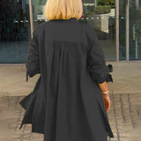 Tina™ | Flared Cotton Shirt Jacket