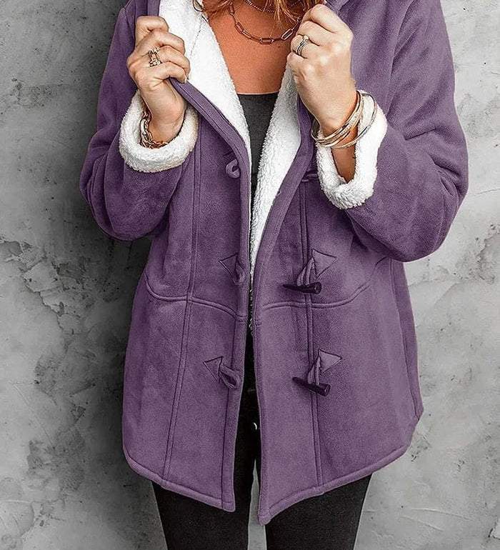 Salma™ | Cozy Fleece-Lined Toggle-Front Duffle Coat