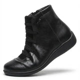Anatolia™ | Leather-and-suede lace-up high-top ankle boots