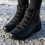 Anatolia™ | Leather-and-suede lace-up high-top ankle boots