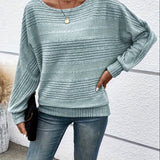 Viola™ | Casual striped relief sweater