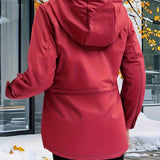 Vera™ | Sherpa-Lined Drawstring-Waist Parka Coat