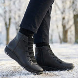 Anatolia™ | Leather-and-suede lace-up high-top ankle boots