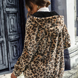 Leopa™ | Hooded Teddy Coat with Zipper