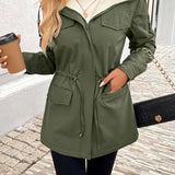 Vera™ | Sherpa-Lined Drawstring-Waist Parka Coat
