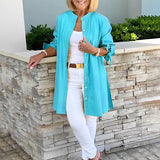 Tina™ | Flared Cotton Shirt Jacket