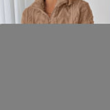 Charline™ | Textured Sherpa Half-Zip Pullover