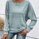 Viola™ | Casual striped relief sweater
