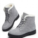 Loretta™ | Lace-Up Fleece-Lined Winter Ankle Boots