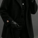 Synthia™ | Long Coat with Shawl Collar
