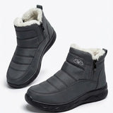 Odile™ | Quilted side-zip faux-fur winter ankle boots