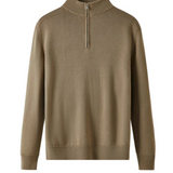 Merino Wool Zip Sweater in Capri