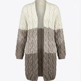 Kalila™ | Ombre Cable-Knit Long Cardigan