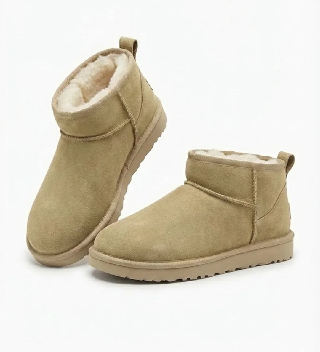 Saskia™ | Plush-Lined Slip-On Ankle Boots