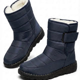 Marcelle™ | Quilted Fleece-Lined Strap Winter Boots